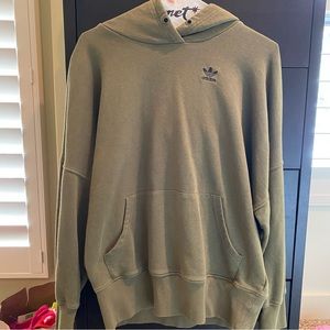 Army green adidas hoodie